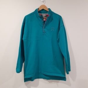 Retro 90's Coconut Joe Cotton Long Sleeve 1/4 Button Tshirt Oversized Streetwear